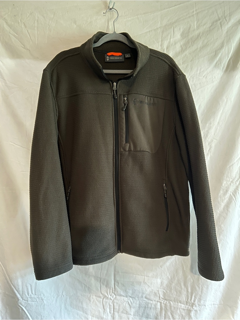 Free Country Men's Olive Green Full-Zip Jacket size L